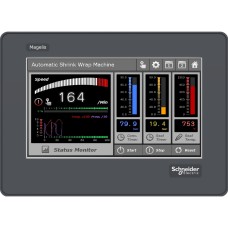 Schneider HMISTO705 4.3" wide screen touch panel, RS-232 terminal block