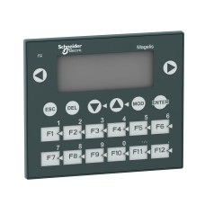 Schneider XBTR400 Small panel with keypad - matrix screen - green - 122 x 32 pixels - 5V DC