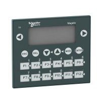 Schneider XBTR410 Small panel with keypad - matrix screen - green - 122 x 32 pixels - 24V DC